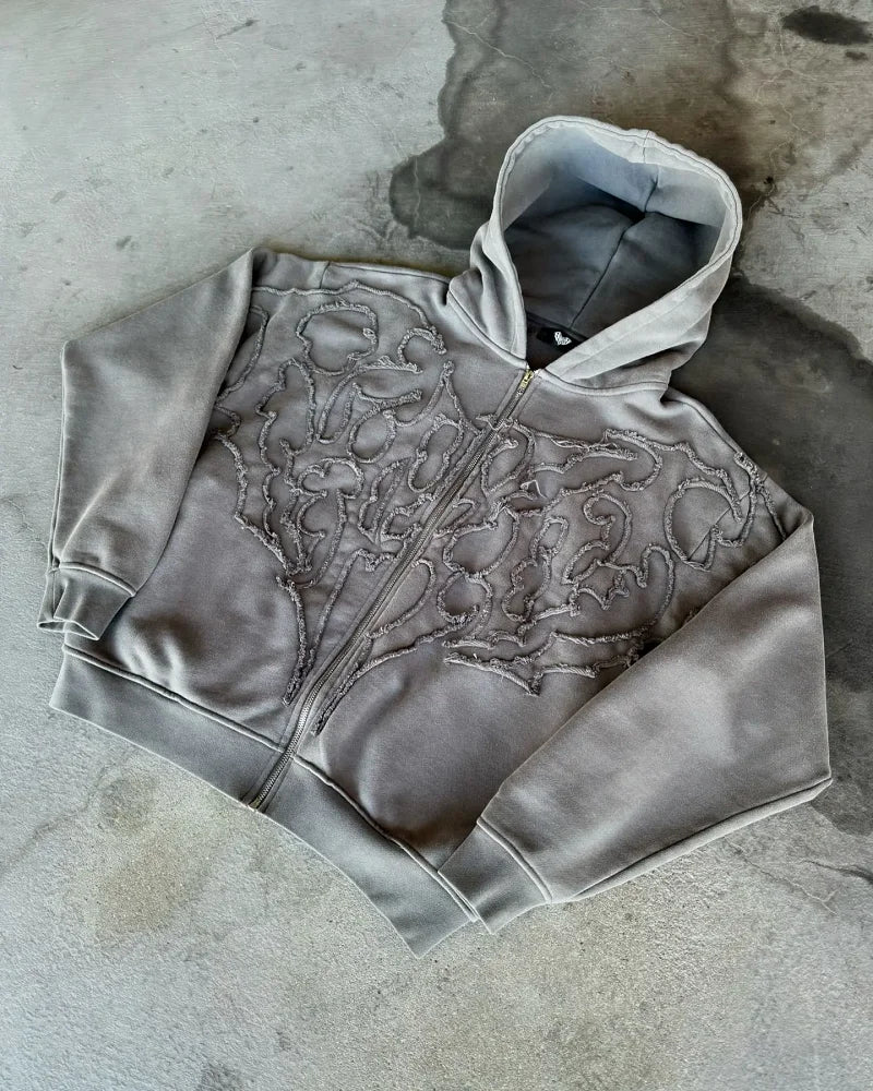 Embroidery Zip Up