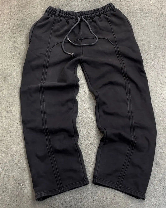 Black Blank Sweats