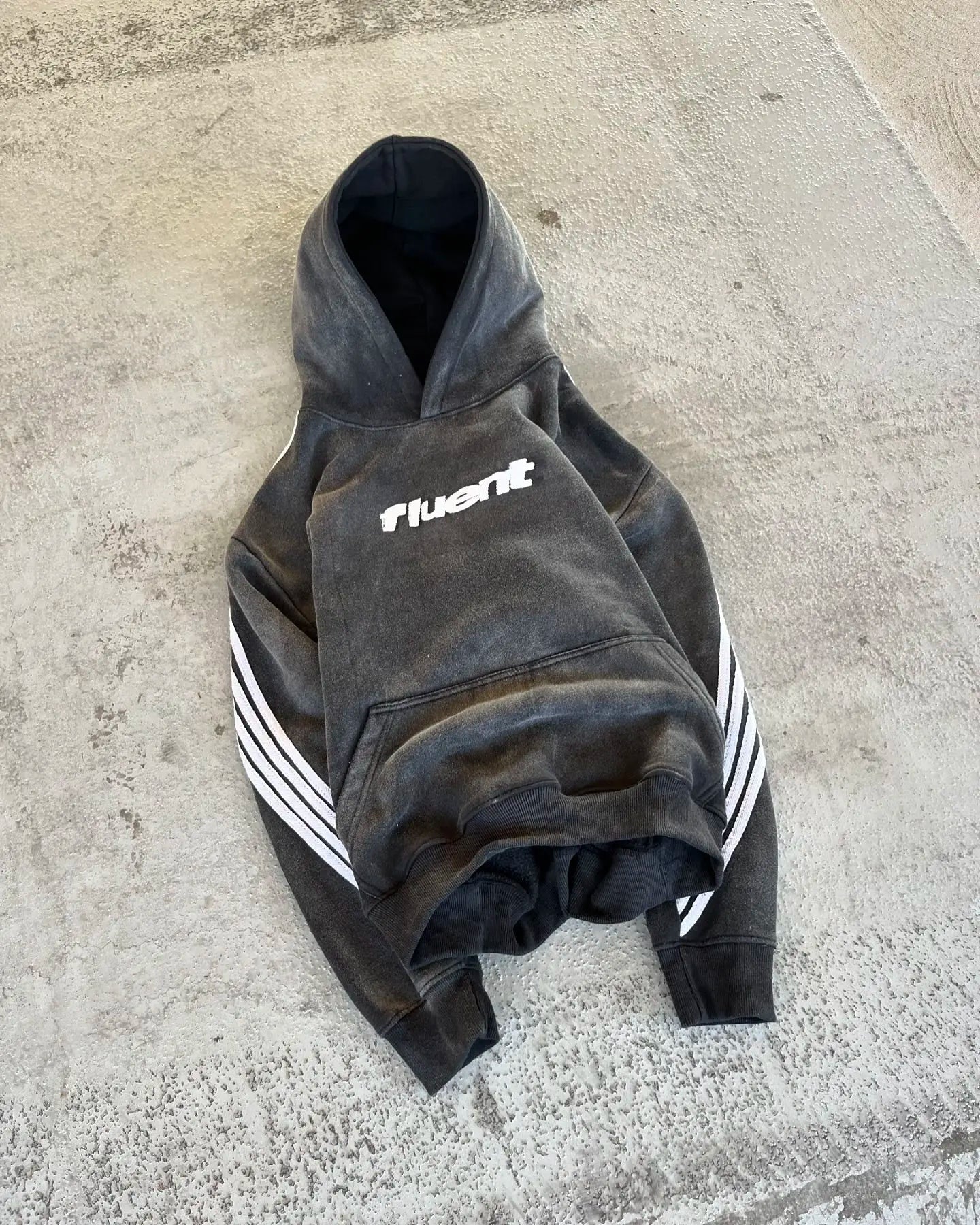 Fluent Striped Sleeve Hoodie