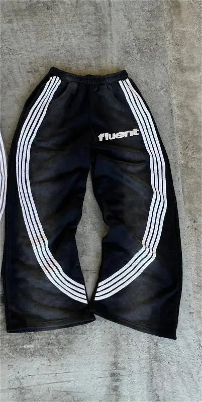 Black Fluent Sweats